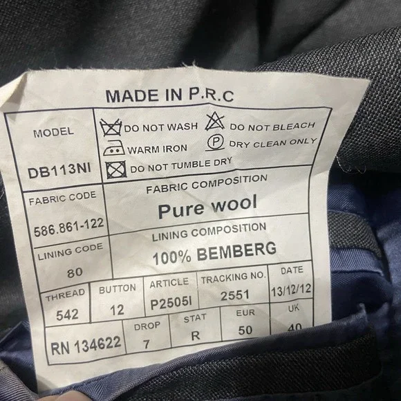 Suitsupply Perennial Wool Blazer 40R Gray Sport Coat Vitale Barberis Canonico - Picture 4 of 6